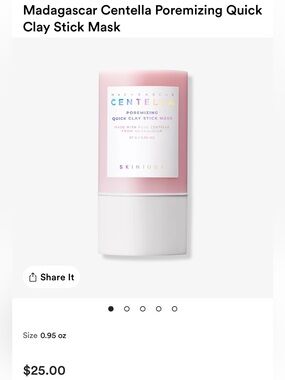 NIB SKIN1004 Madagascar Centella Poreminizing Quick Clay Stick Mask  (BRAND NEW)